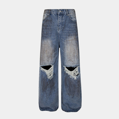 Destroyed Dirty Wash | Denim Jeans - Santo 