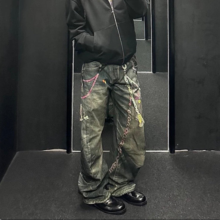 Candy Chain Washed | Baggy Jeans - Santo 