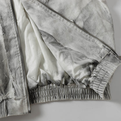 Washed Fray Edge | Hooded Jacket - Santo 