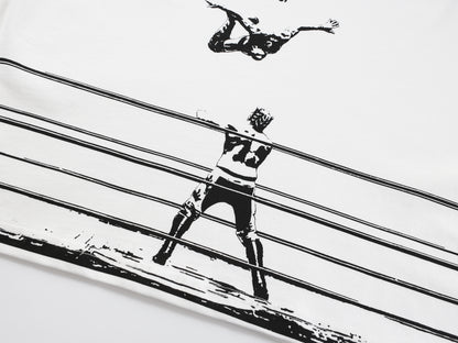 Wrestling Graphic Print | Streetwear Sweatshirt - Santo 