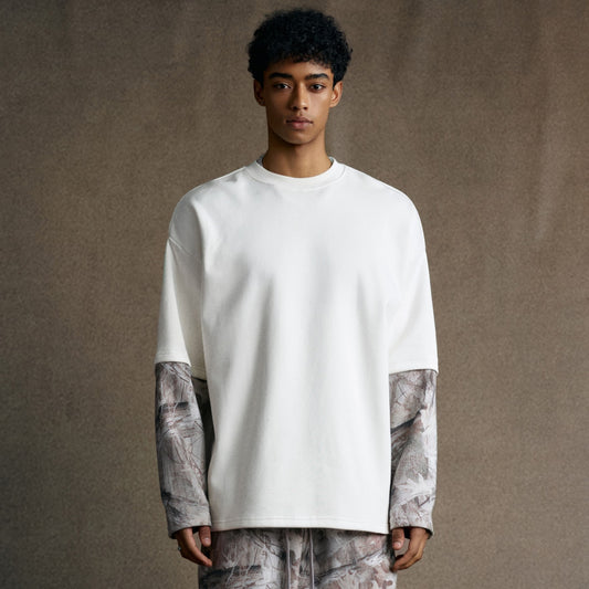 Woodland Camo| Long Sleeve T-Shirt - Santo 