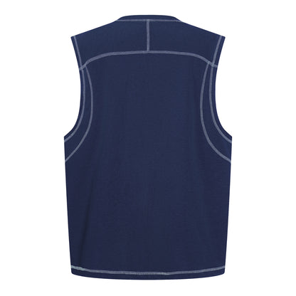 Forest Pulse | Contrast Seam Sleeveless Top - Santo 