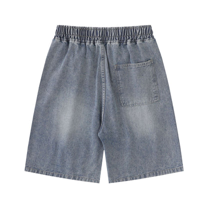 Light Wash | Vintage Ripped Baggy Jorts - Santo 