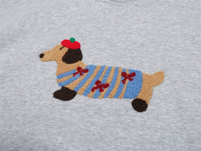 Paws & Threads | Oversized Embroidery Hoodie - Santo 