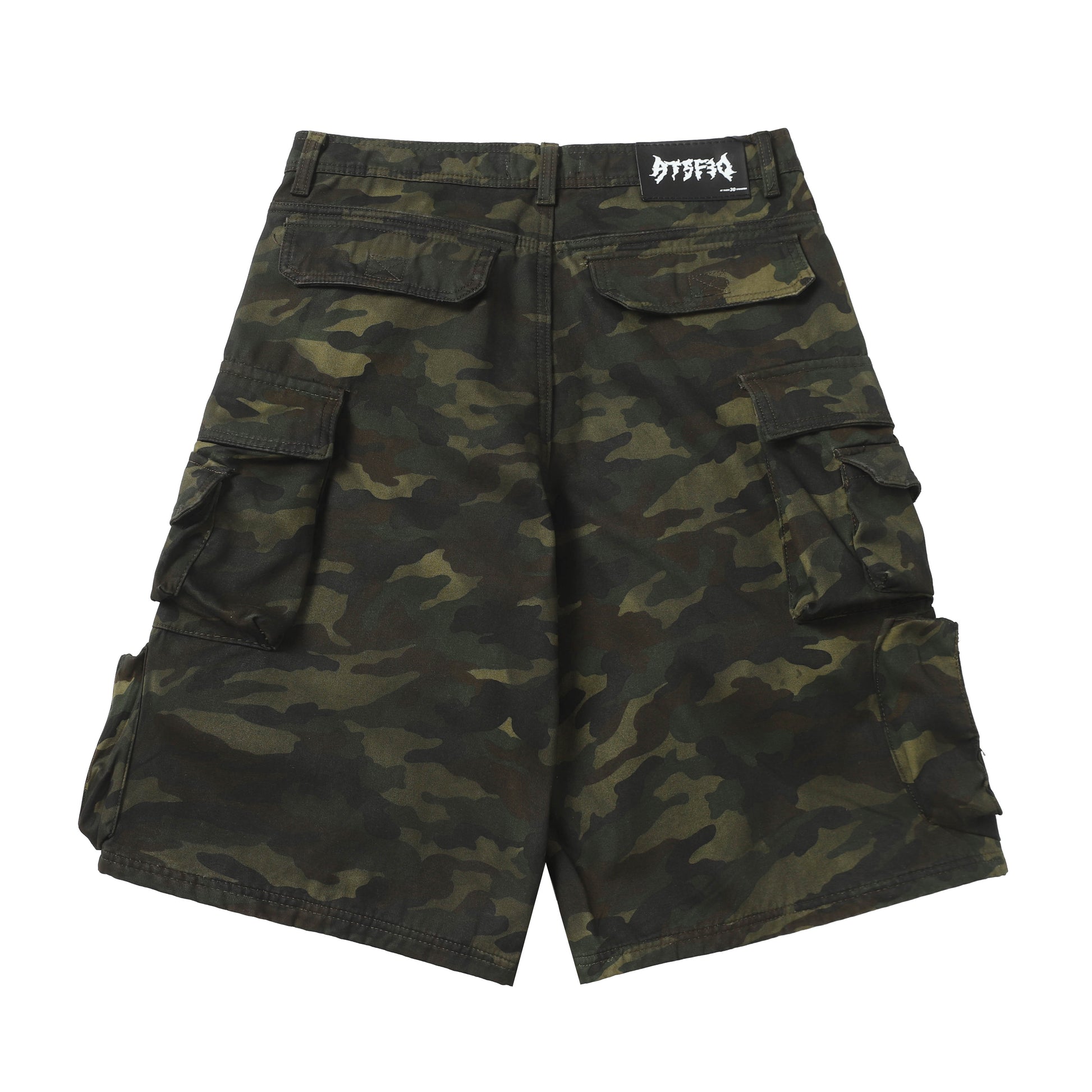 Multi-Pocket | Camouflage Cargo Shorts - Santo 