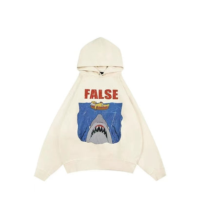 Shark Graphic | Washed Hoodie - Santo 
