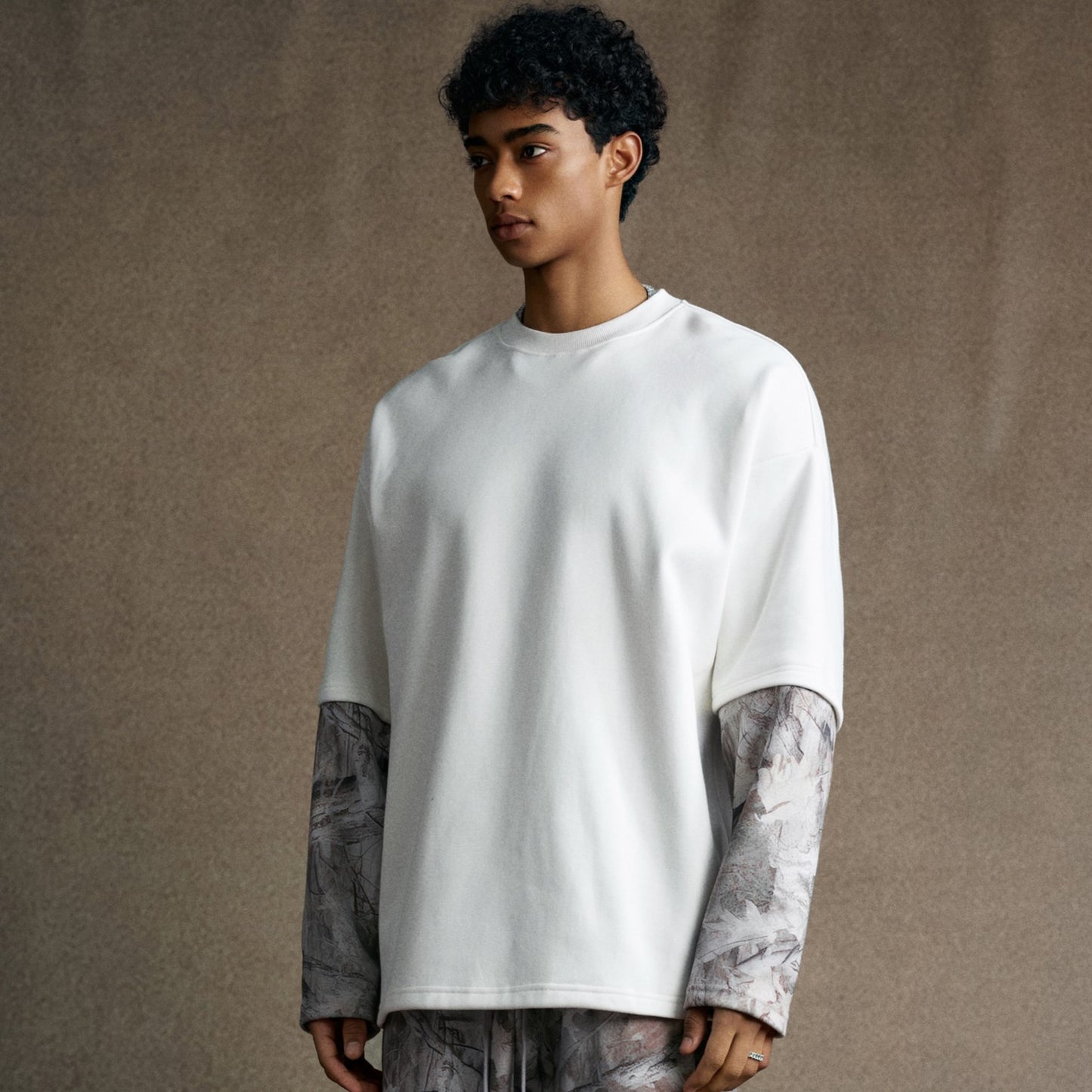 Woodland Camo| Long Sleeve T-Shirt - Santo 