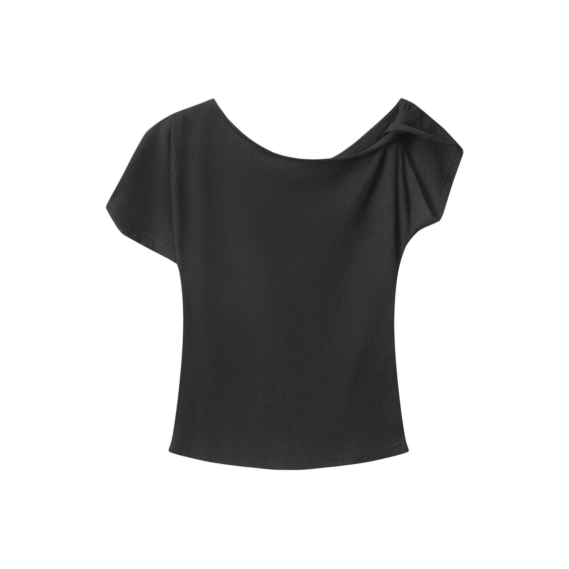 Varsity Star | Off-Shoulder Graphic Tee - Santo 