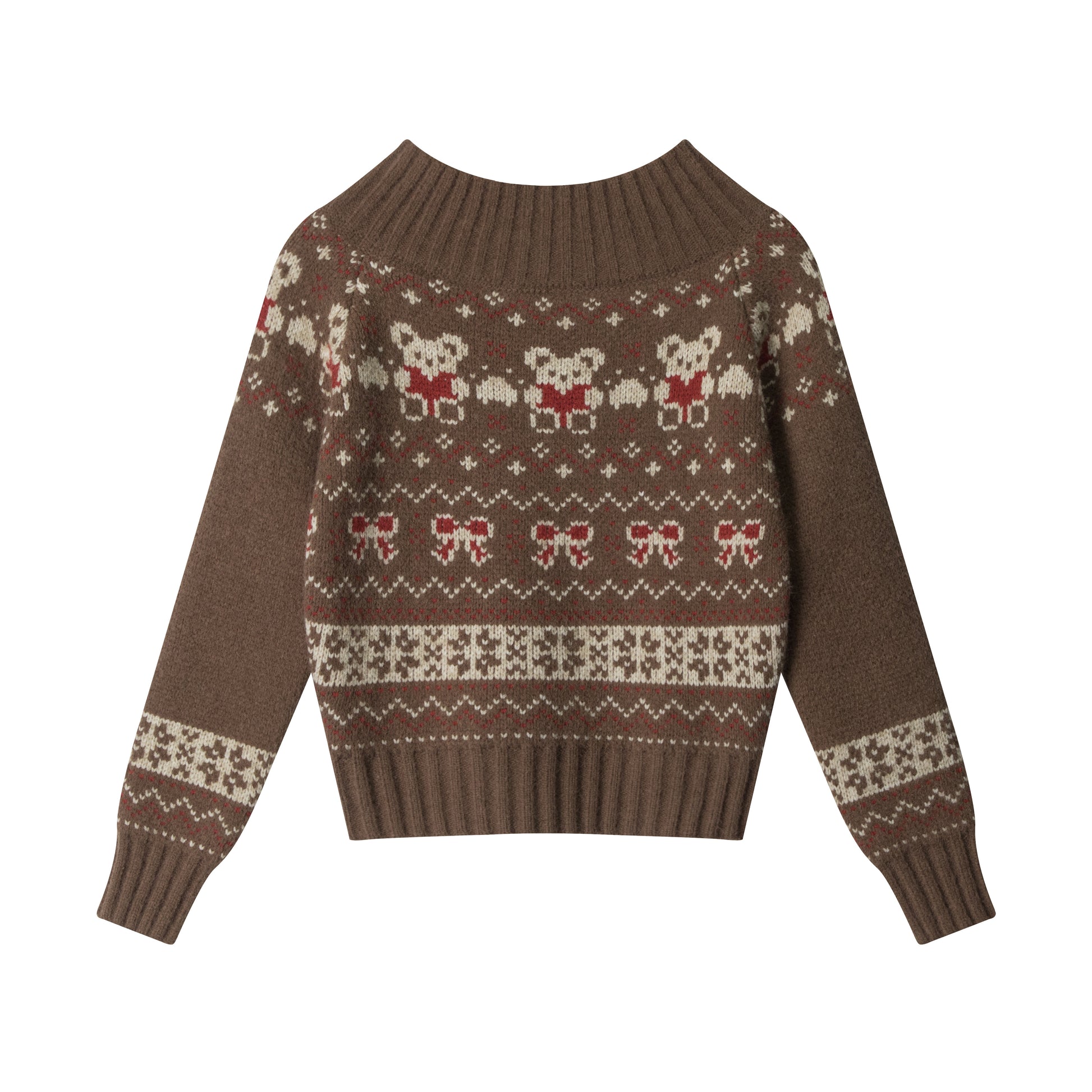 Kitten Knit | Fair Isle Cropped Sweater - Santo 