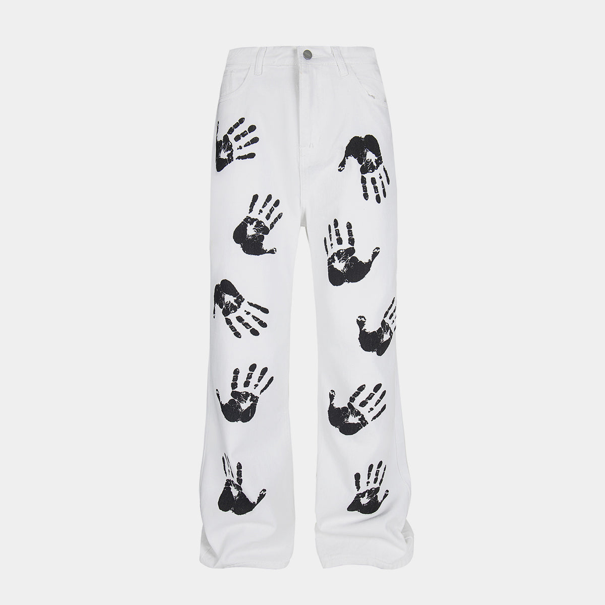Handprint Graphic | White Street Jeans - Santo 
