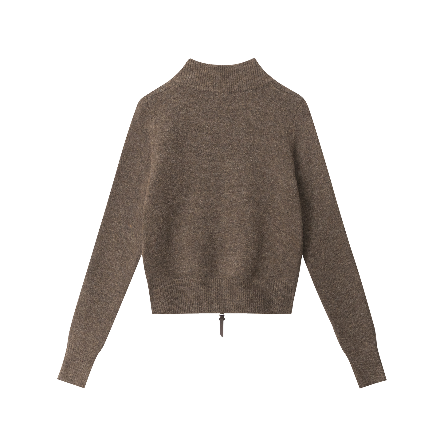 Center Cross | Grunge Wool Zip-Up Sweater