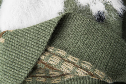 Woolly Pair | Fuzzy Sheep Knit Jumper - Santo 