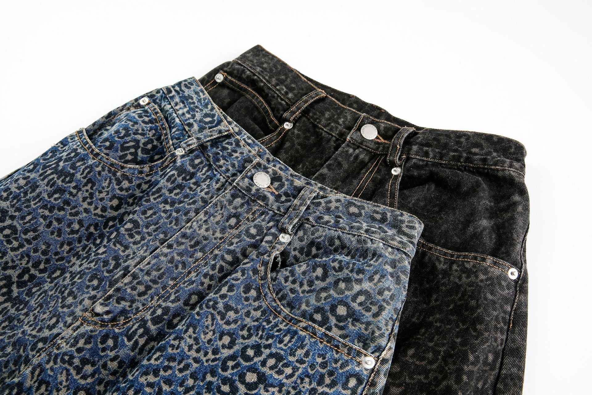 Leopard Print | Denim Street Barrel Jeans