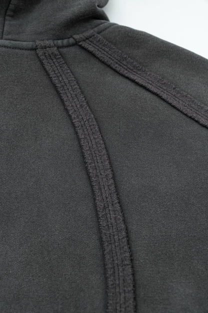 Structured Panel | Baggy Zip-Up Hoodie - Santo 