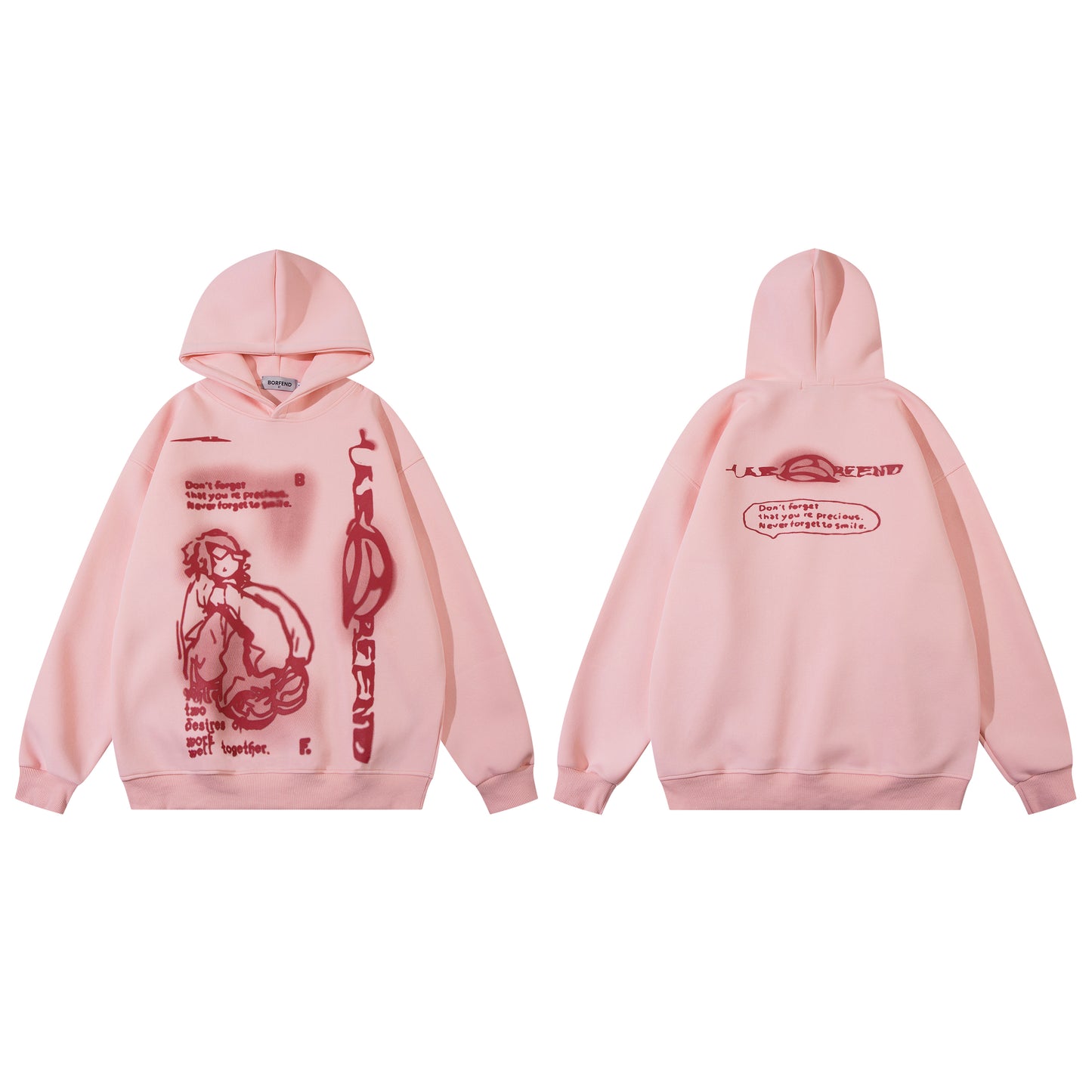 Anime Print | Oversized Hoodie - Santo 