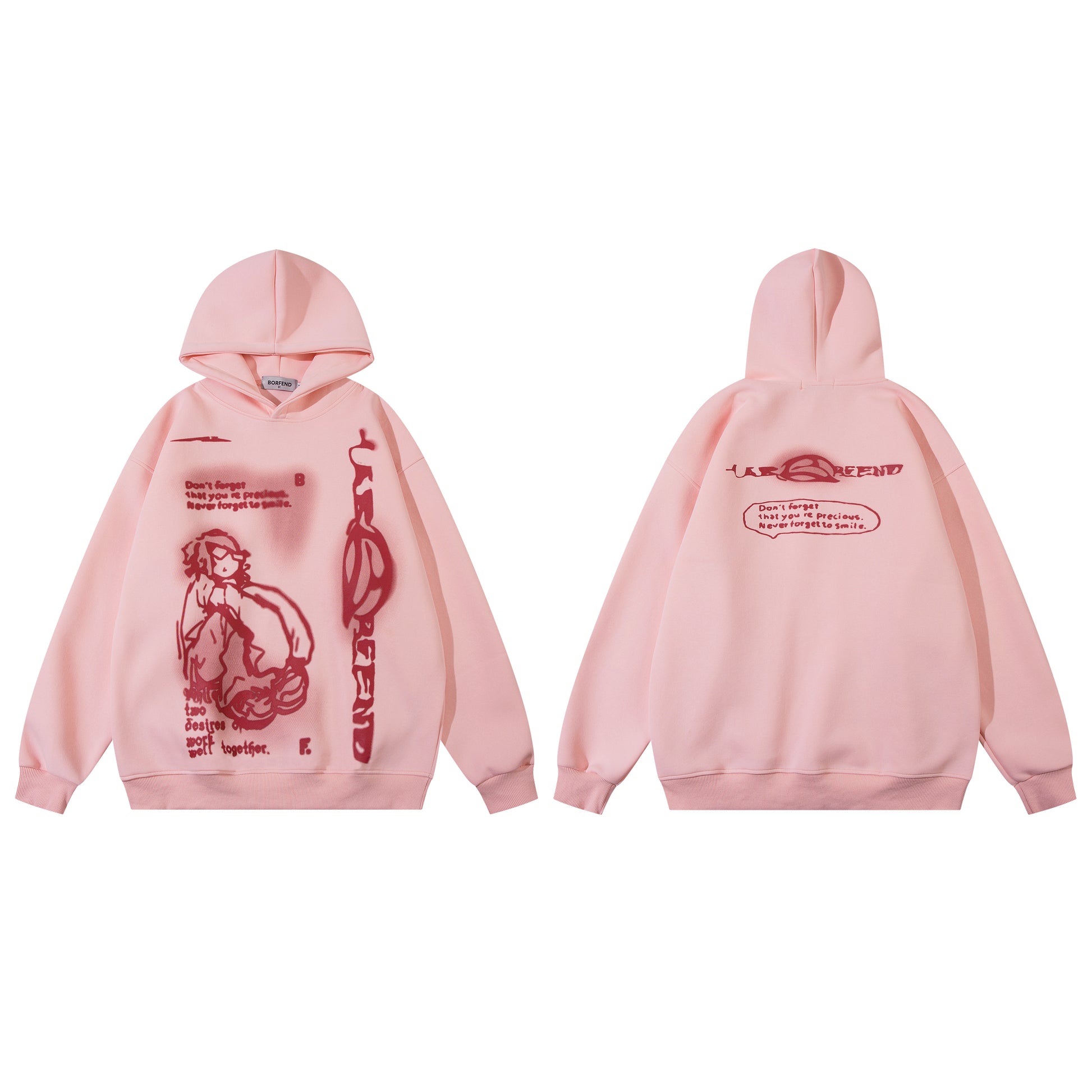 Anime Print | Oversized Hoodie - Santo 