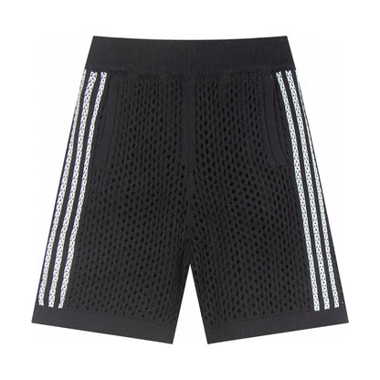 Mesh Stripe Knit | Baggy Shorts - Santo 