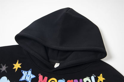 Graffiti Cartoon Print | Pullover Hoodie - Santo 