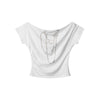Chain Drape | Asymmetrical Shoulder Tee