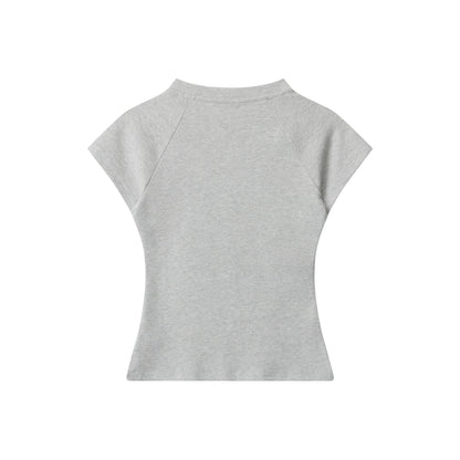 Faded Hug | V-Neck Soft Focus Tee