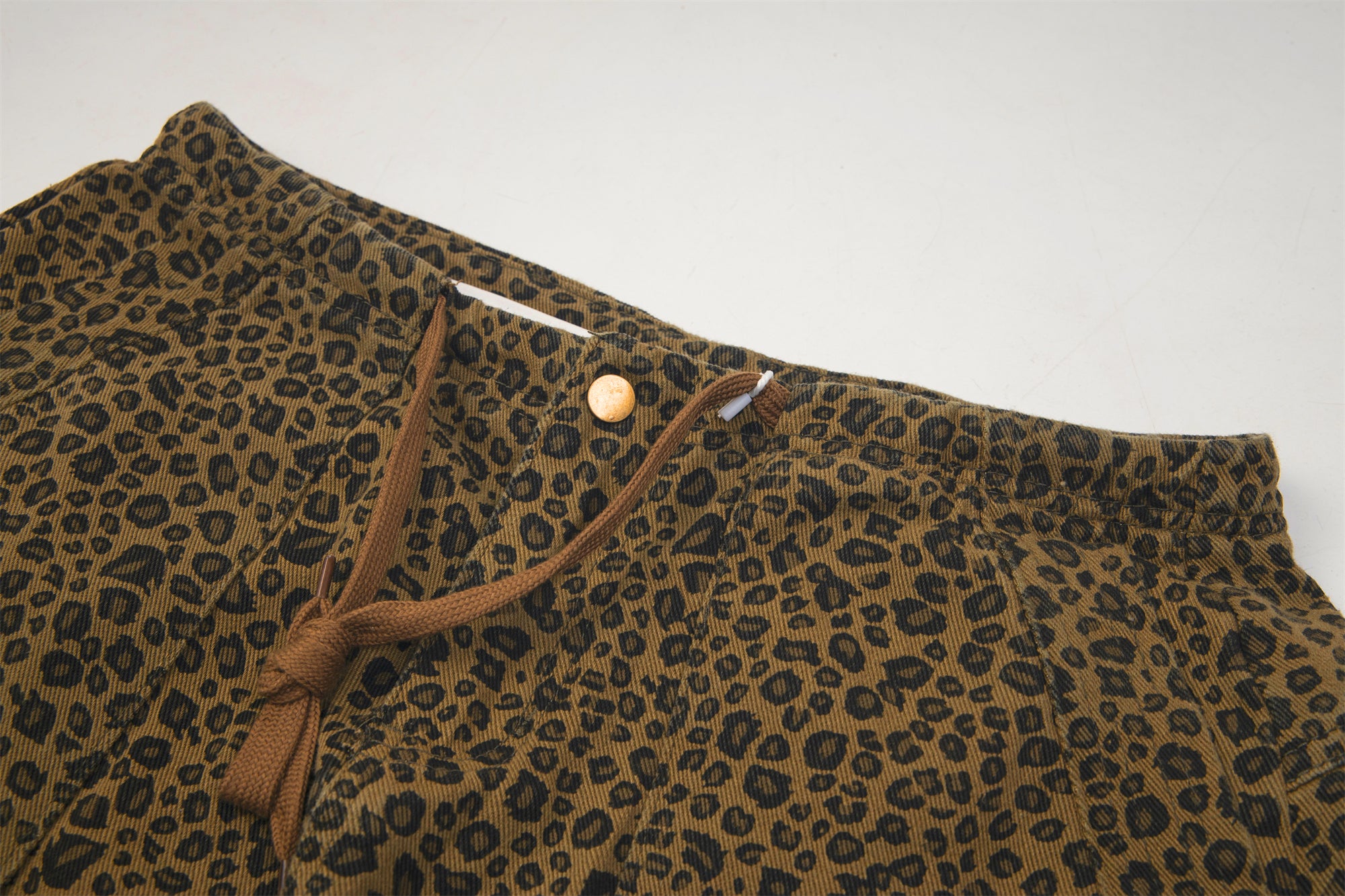 Wild Cat | Patterned Wide-Leg Jeans