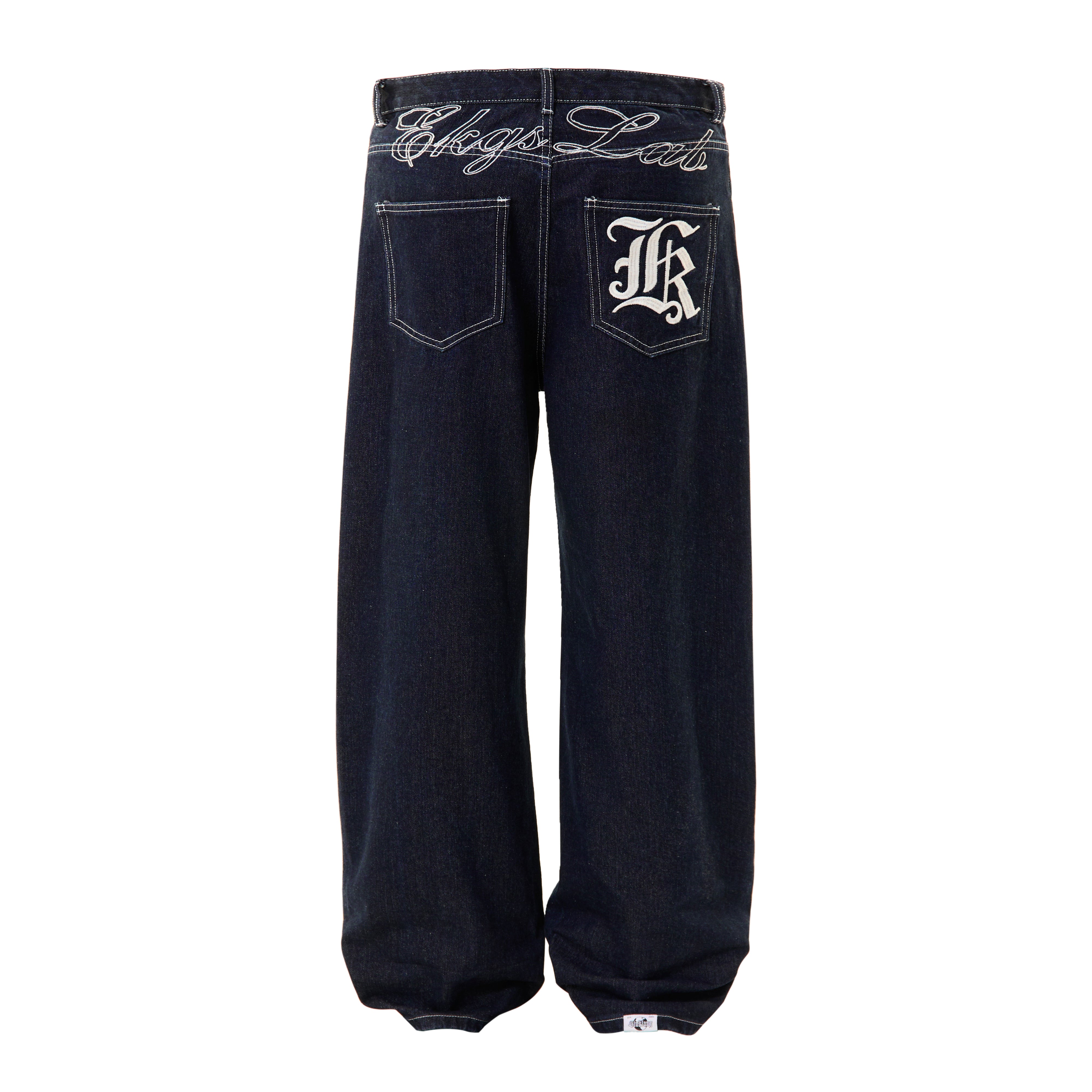 Bestickte Schrift | Baggy Jeans