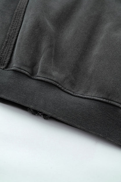 Structured Panel | Baggy Zip-Up Hoodie - Santo 