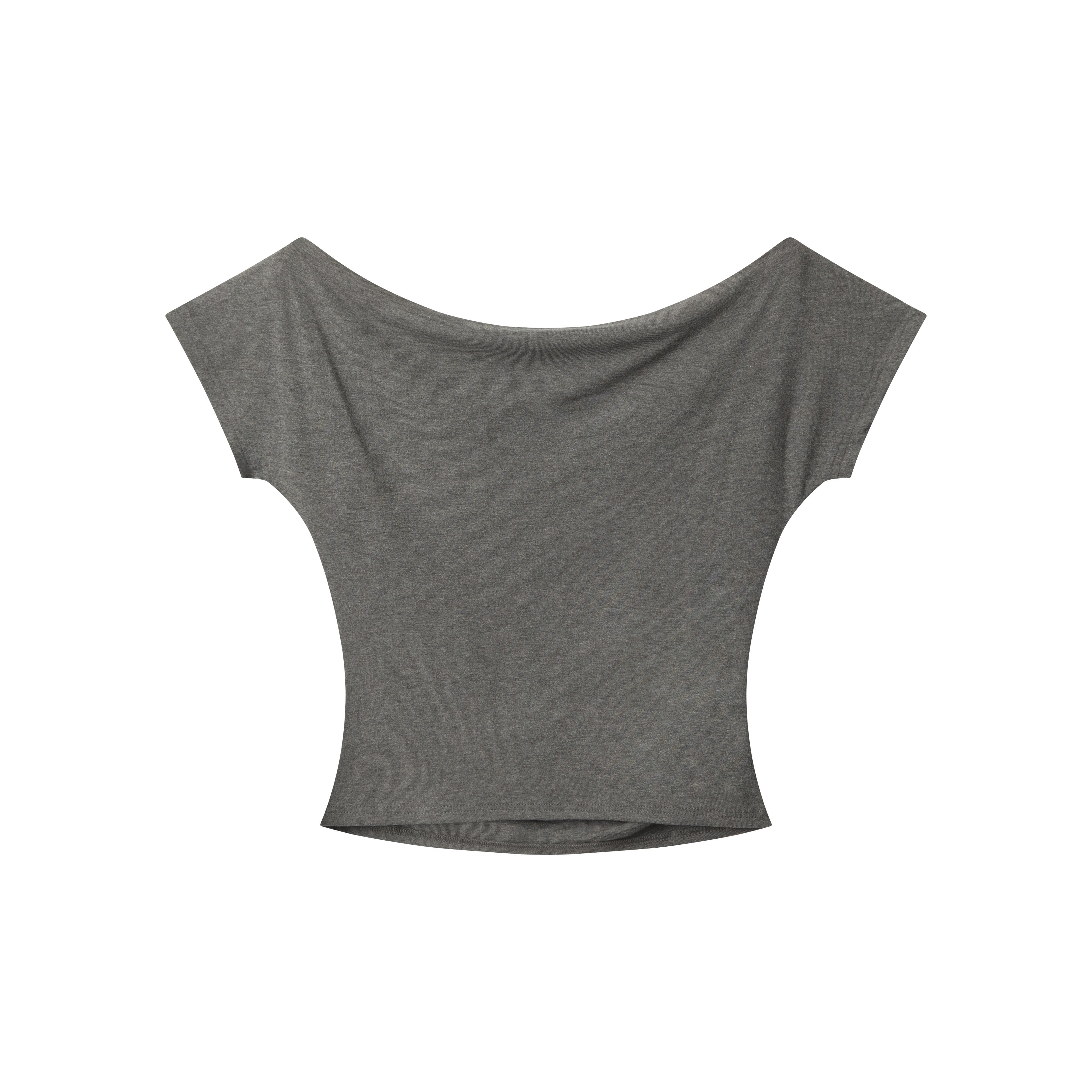 Chain Drape | Asymmetrical Shoulder Tee