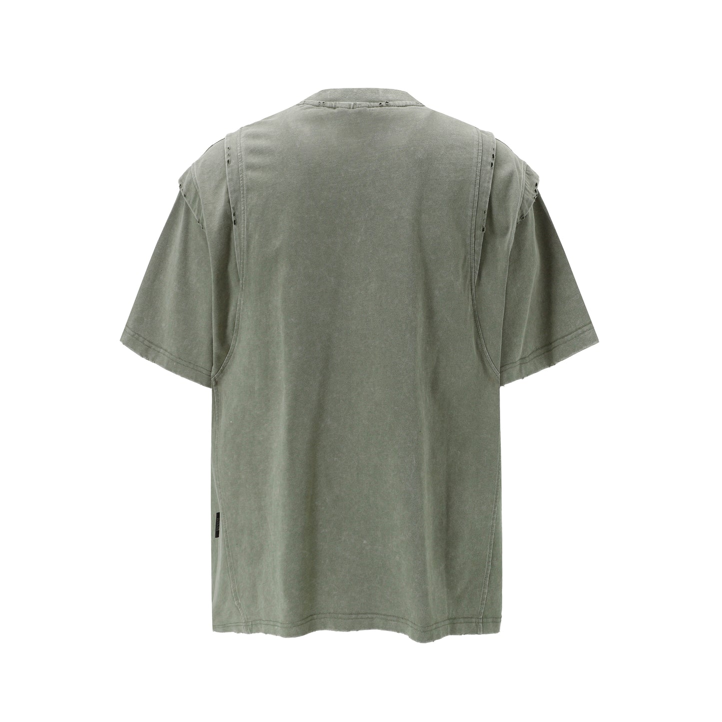 Layered Stitching | Washed T-Shirt - Santo 