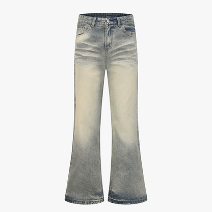 Vintage Washed Flare Jeans