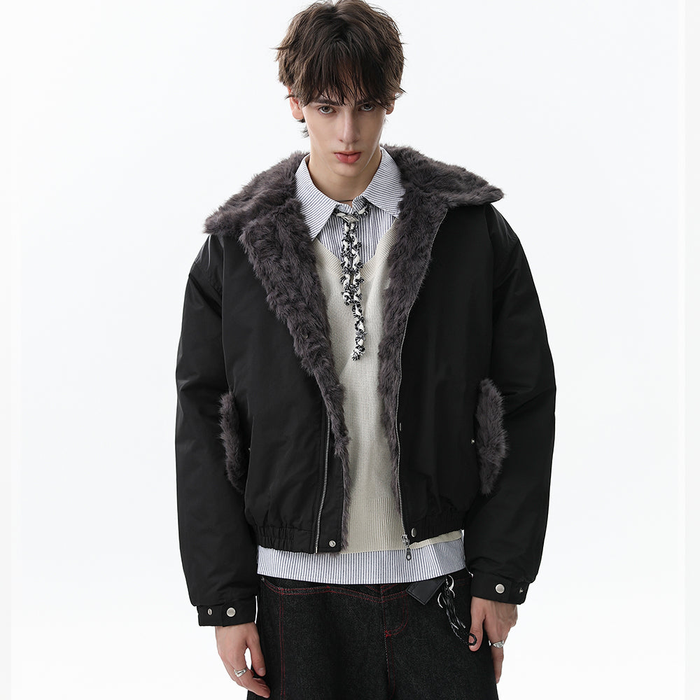 Faux-Fur Collar | Short Winter Jacket