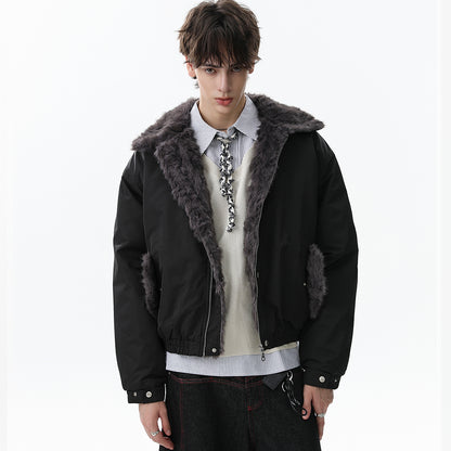 Faux-Fur Collar | Short Winter Jacket