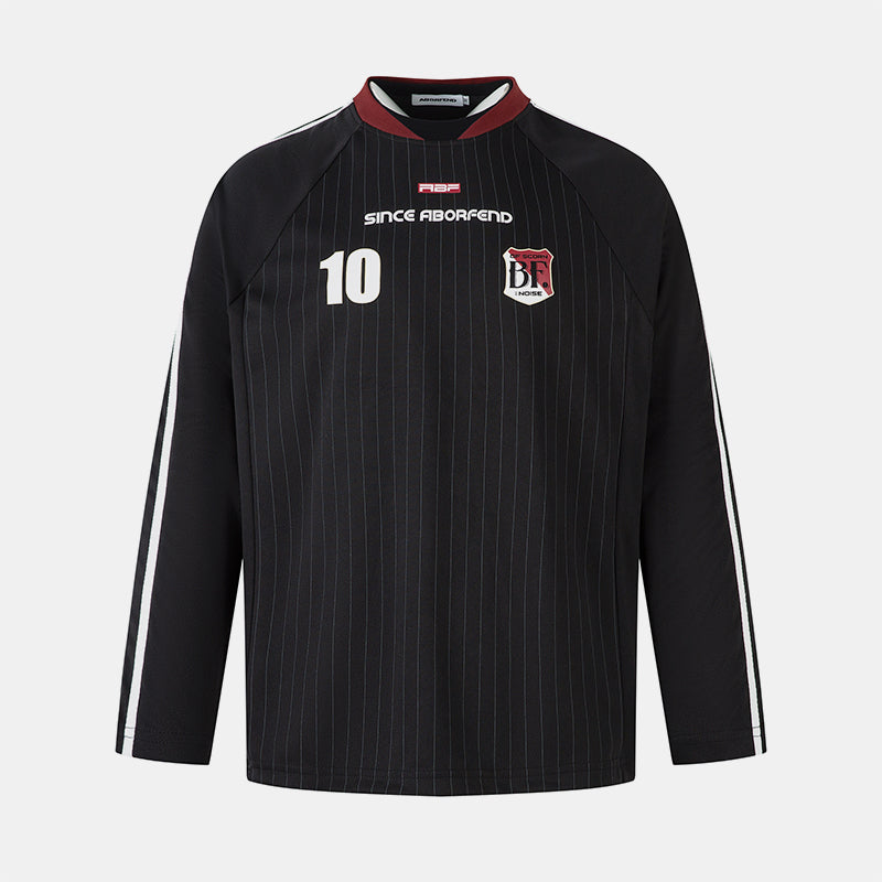 Athletic Stripe Embroidery | Racing Sweatshirt - Santo 