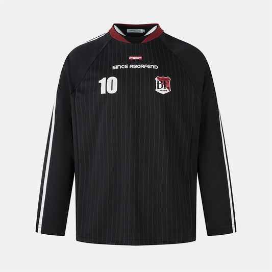 Athletic Stripe Embroidery | Racing Sweatshirt - Santo 