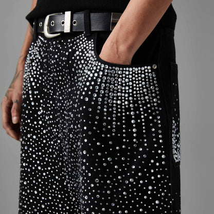 Rhinestone | Denim Shorts - Santo 