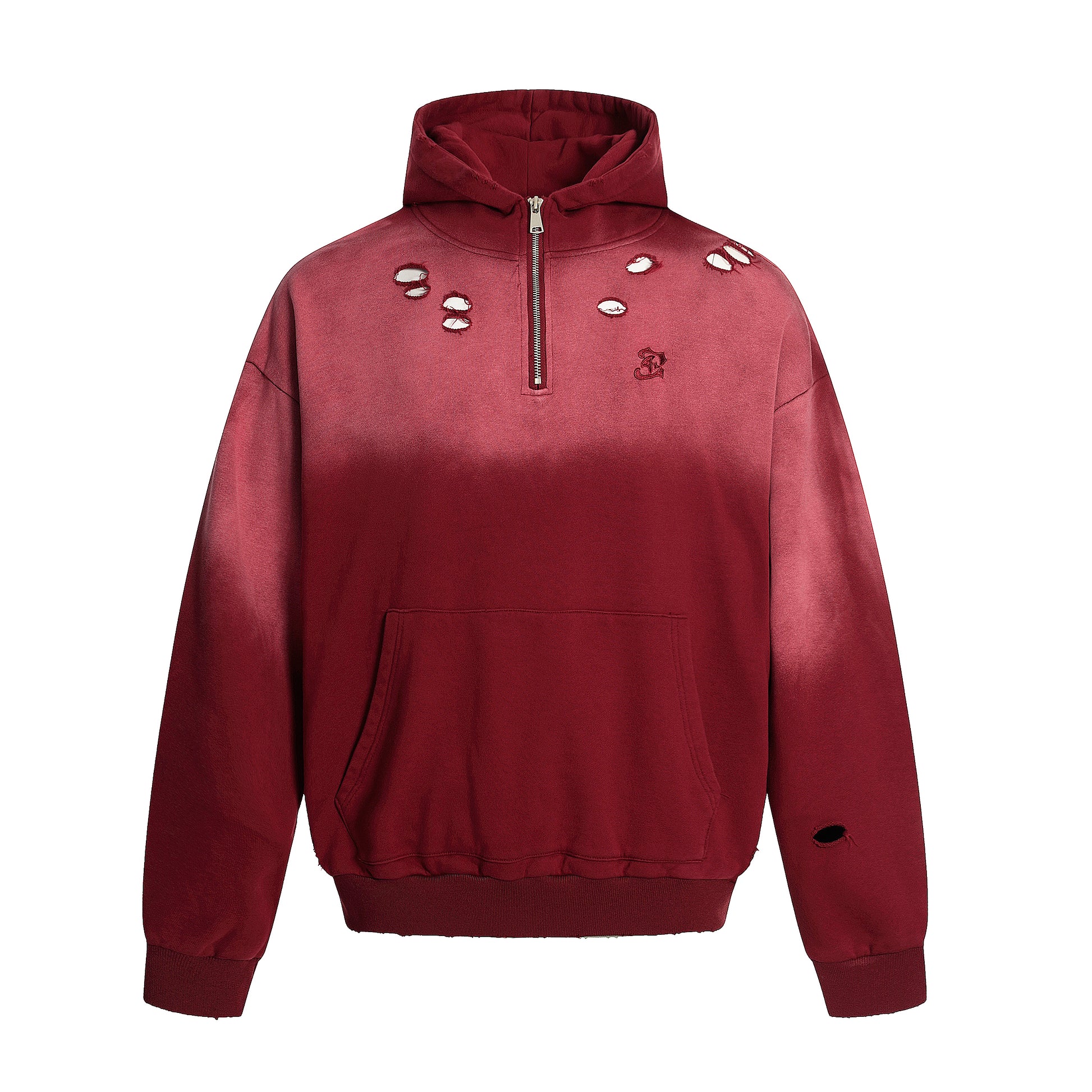 Distressed | Dip-Dye Hoodie - Santo 