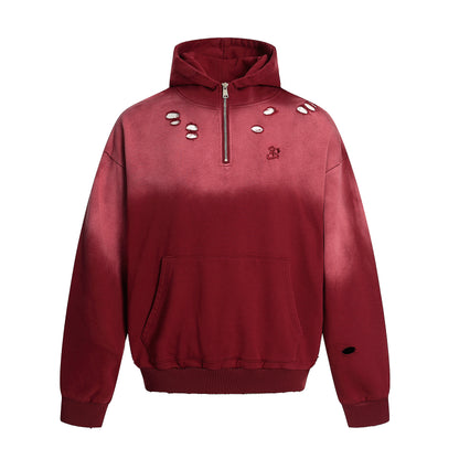 Distressed | Dip-Dye Hoodie - Santo 