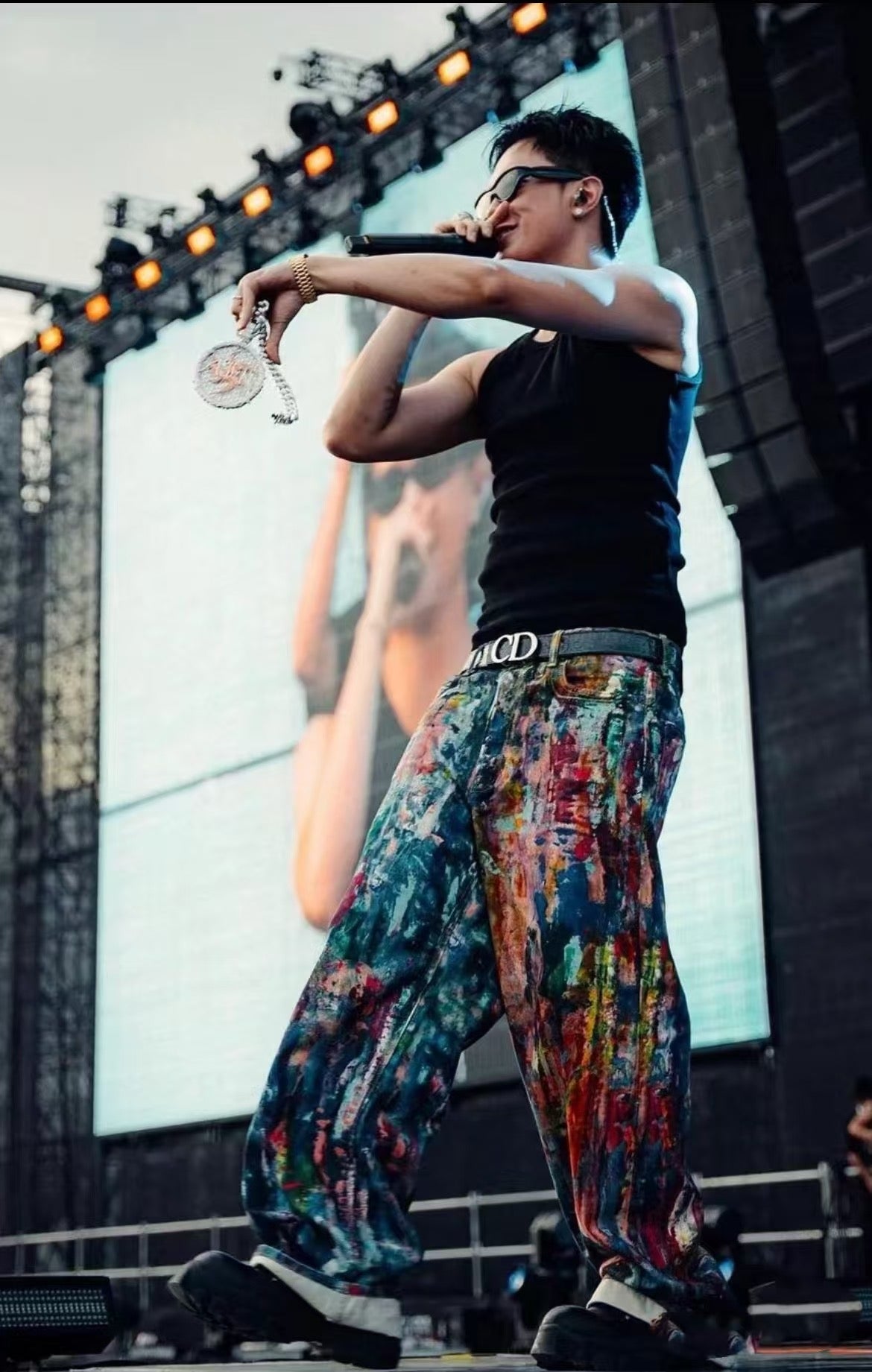 Multicolor Paint Splash | Denim Jeans - Santo 