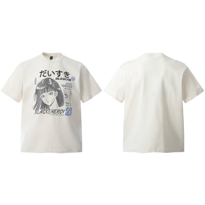 Anime Girl | Oversized T-shirt - Santo 