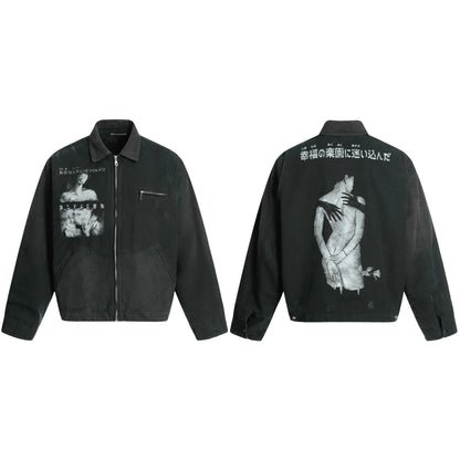 Grunge Graphic Mood | Street Jacket - Santo 