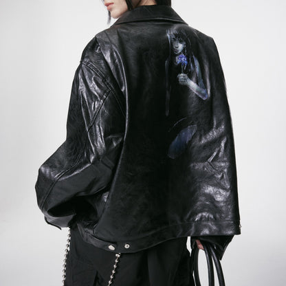 Goth Anime | PU Leather Jacket - Santo 