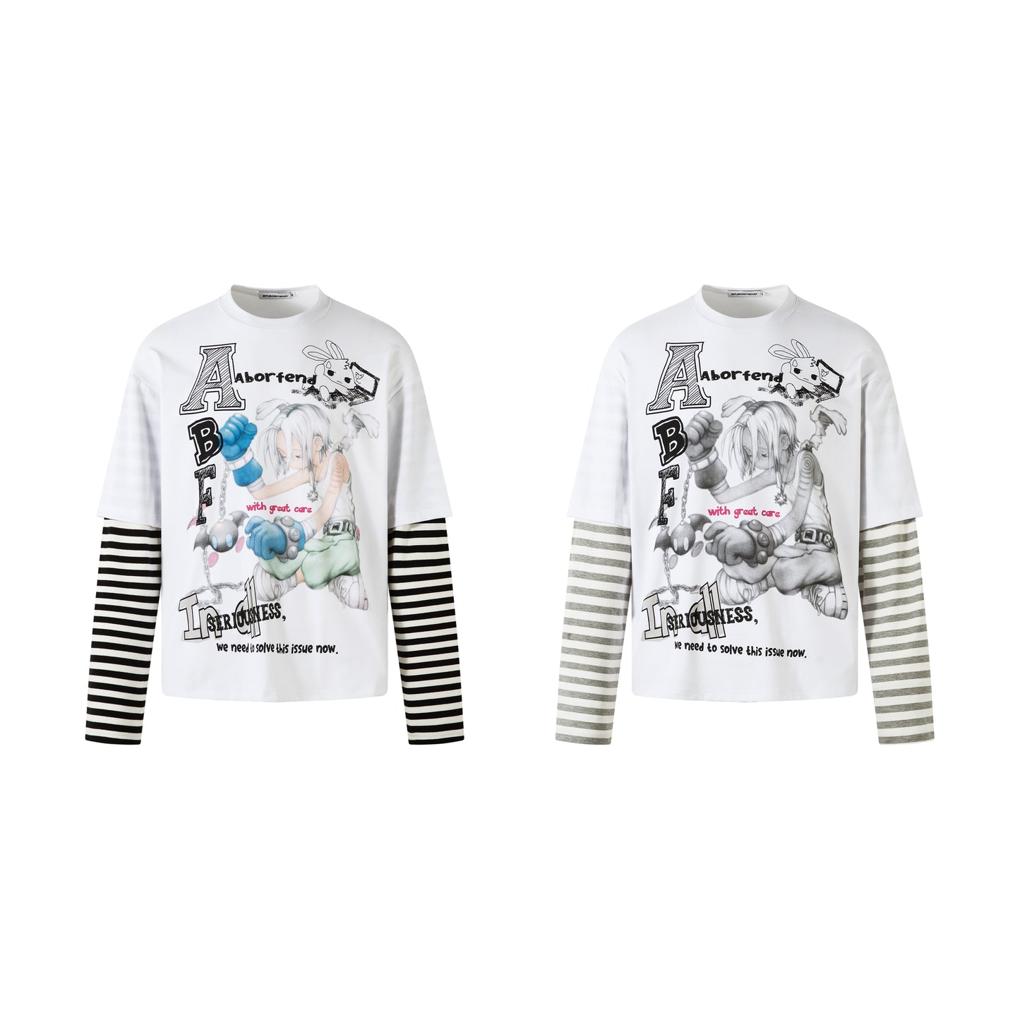 Street Anime Cartoon | Stripe Sweatshirt - Santo 