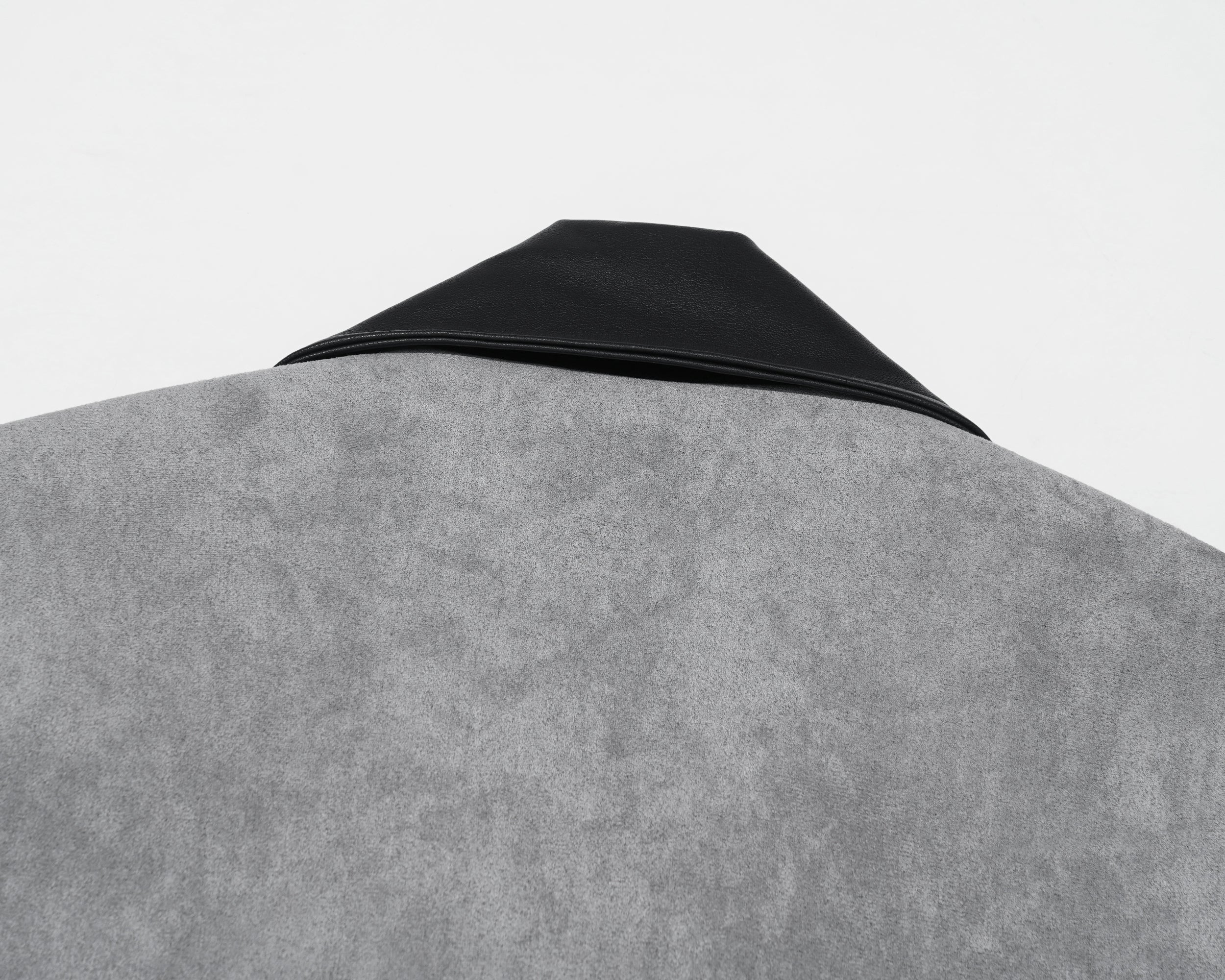 Contrast Collar | Suede Zip Jacket
