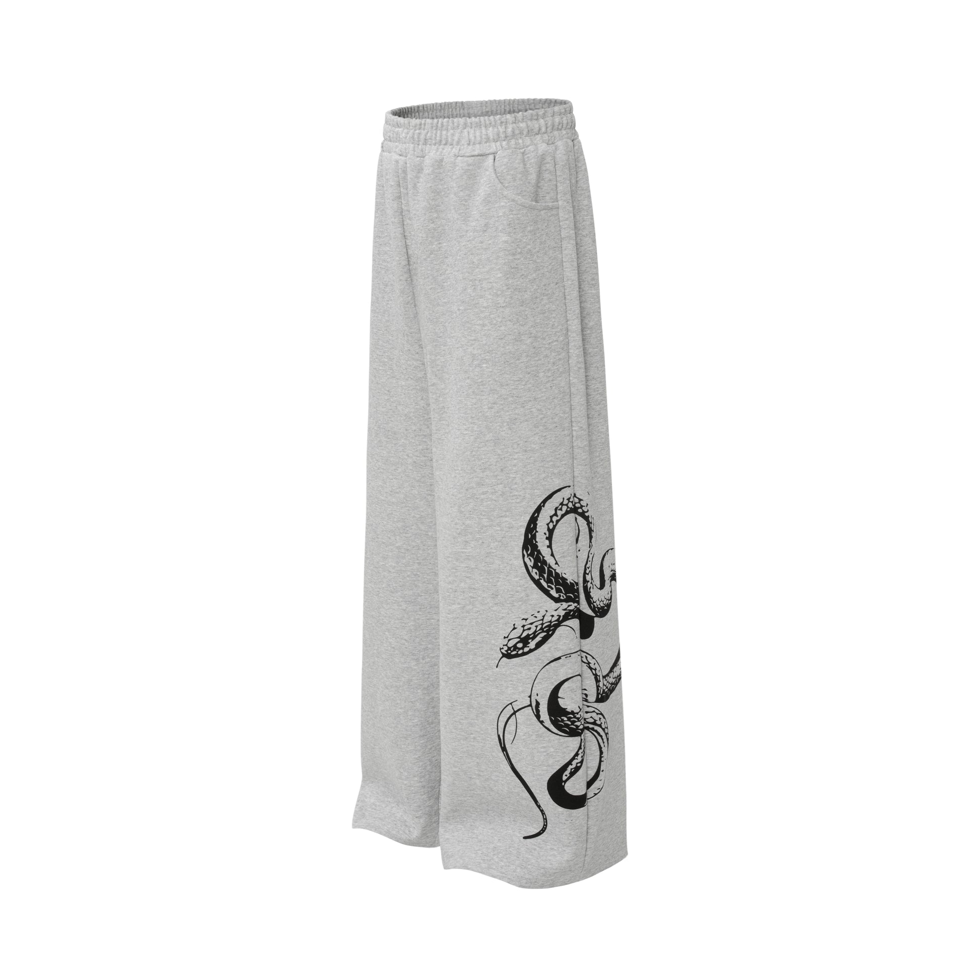 Snake Print | Baggy Sweatpants - Santo 