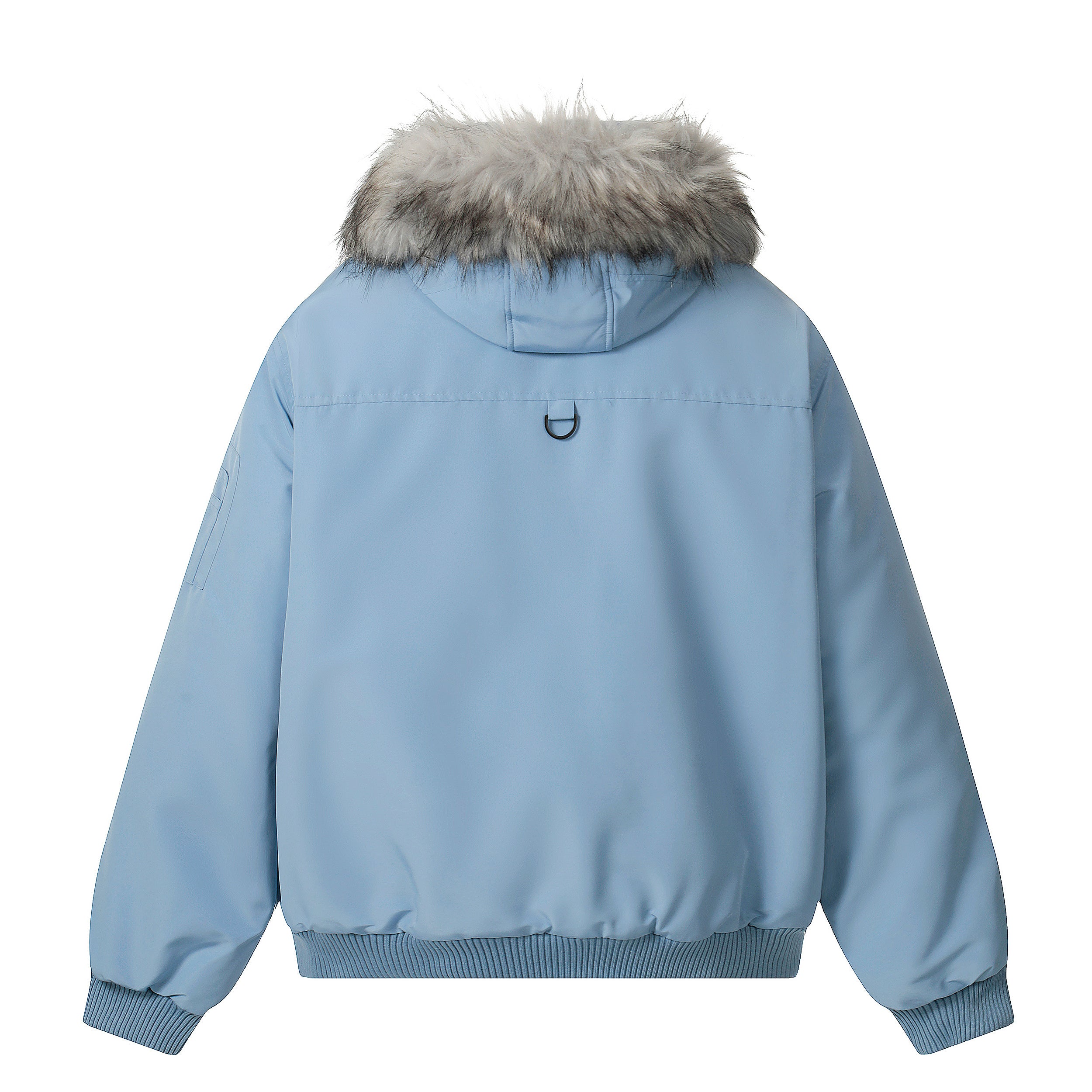 Fur-Trimmed Badge | Hooded Winter Puffer