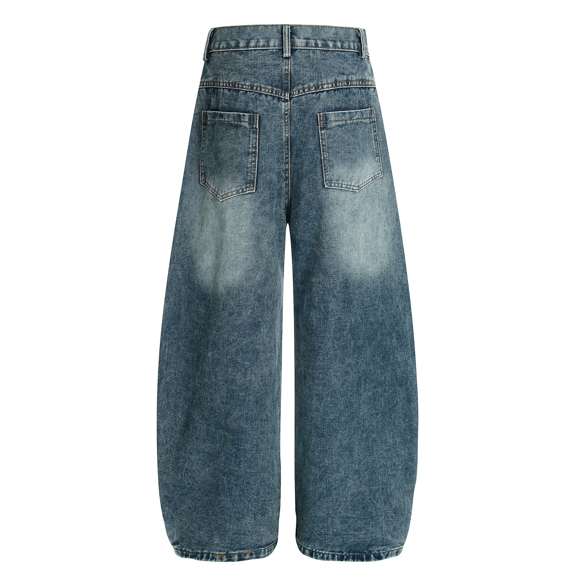 Pup Parade | Playful Dog Embroidered Denim Pants - Santo 