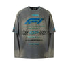 Racing Edge | Metallic Graphic Sweatshirt