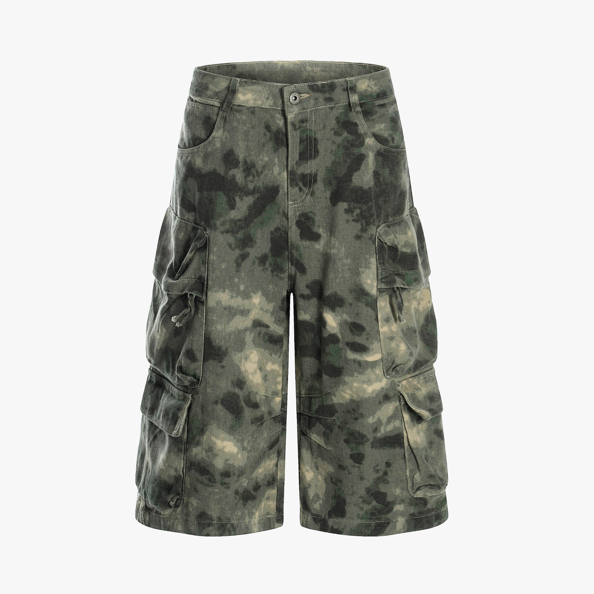 Camo-Print Baggy Cargo Jorts - Santo 