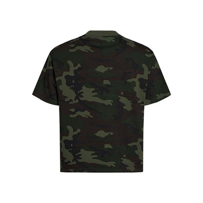 Camouflage Script Loose Graphic T-Shirt