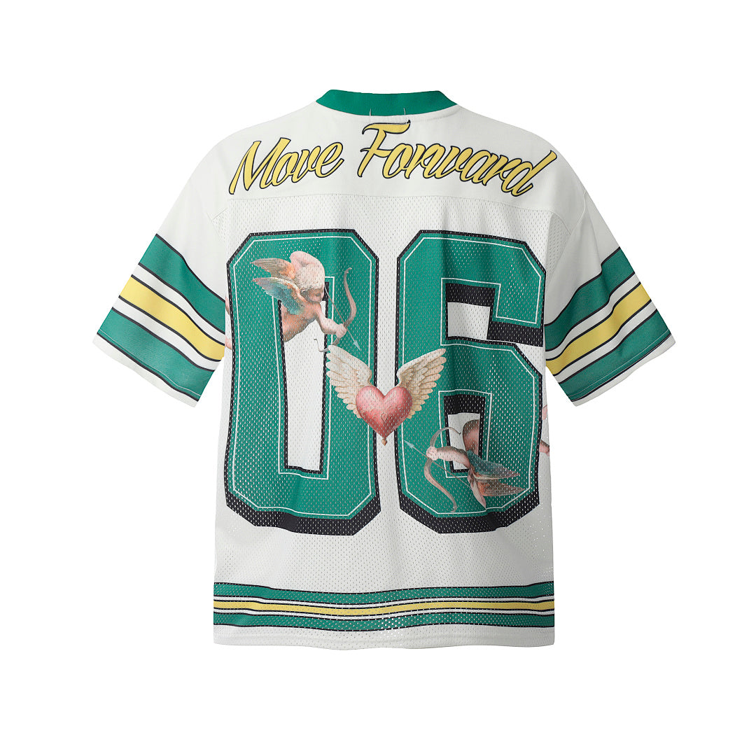 Sports Jersey V-Neck T-Shirt